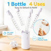 4-in-1 Travel Dispenser | TSA Approved Leak-Proof Bottles