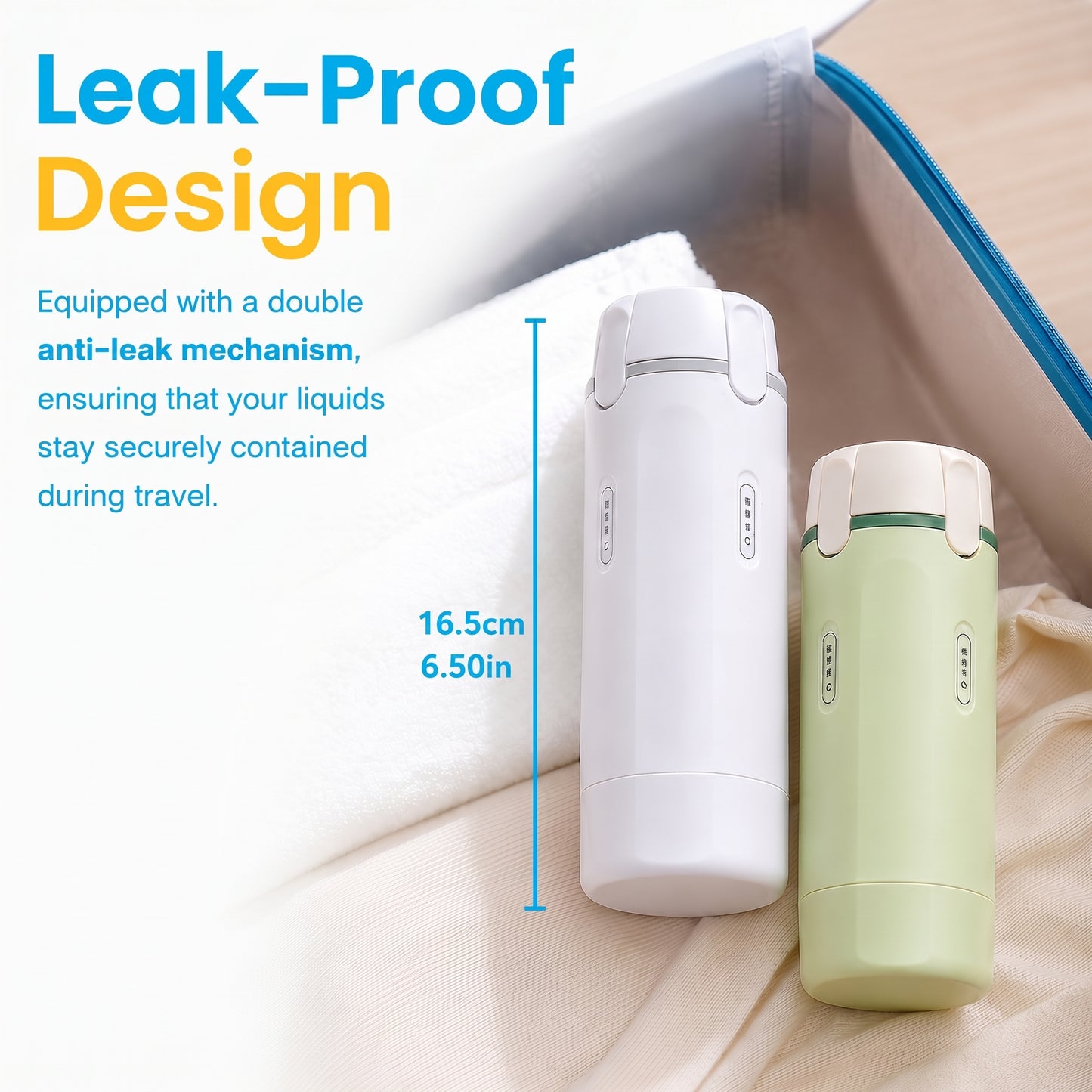 4-in-1 Travel Dispenser | TSA Approved Leak-Proof Bottles