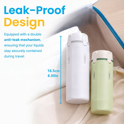 4-in-1 Travel Dispenser | TSA Approved Leak-Proof Bottles